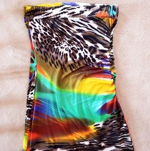 NEVER WORN Venus multi print Maxi dress L